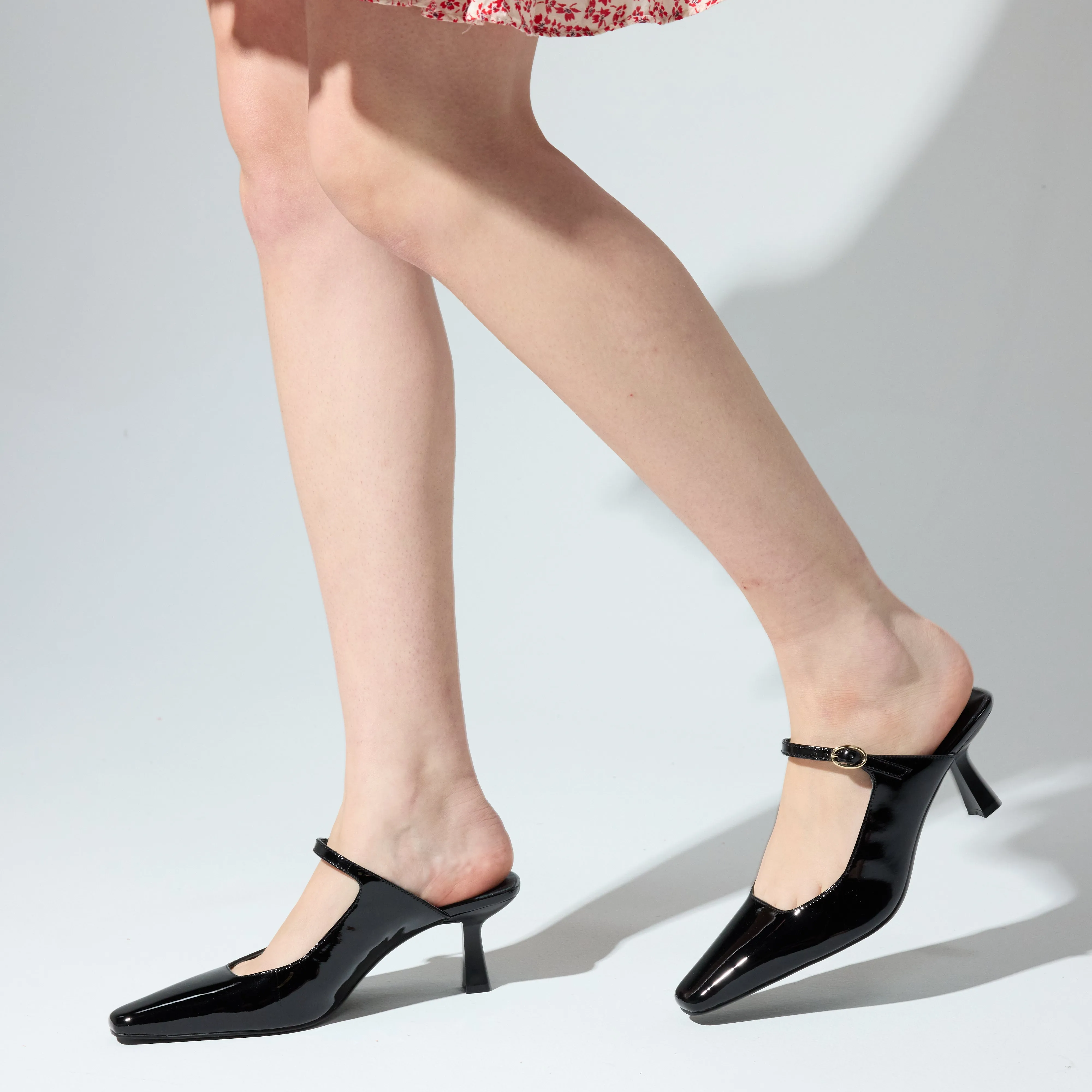 Ryder Heel in Black Patent Leather sold by Yosi Samra product image thumbnail 5
