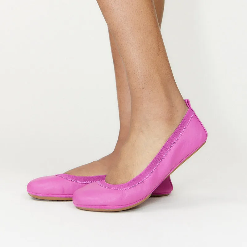 Samara Foldable Ballet Flat in Hibiscus Leather sold by Yosi Samra product image thumbnail 2
