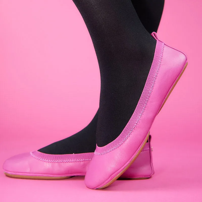 Samara Foldable Ballet Flat in Hibiscus Leather sold by Yosi Samra product image thumbnail 5