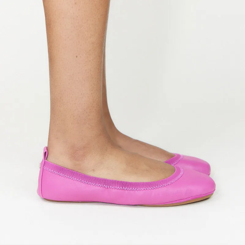 Samara Foldable Ballet Flat in Hibiscus Leather sold by Yosi Samra product image thumbnail 3