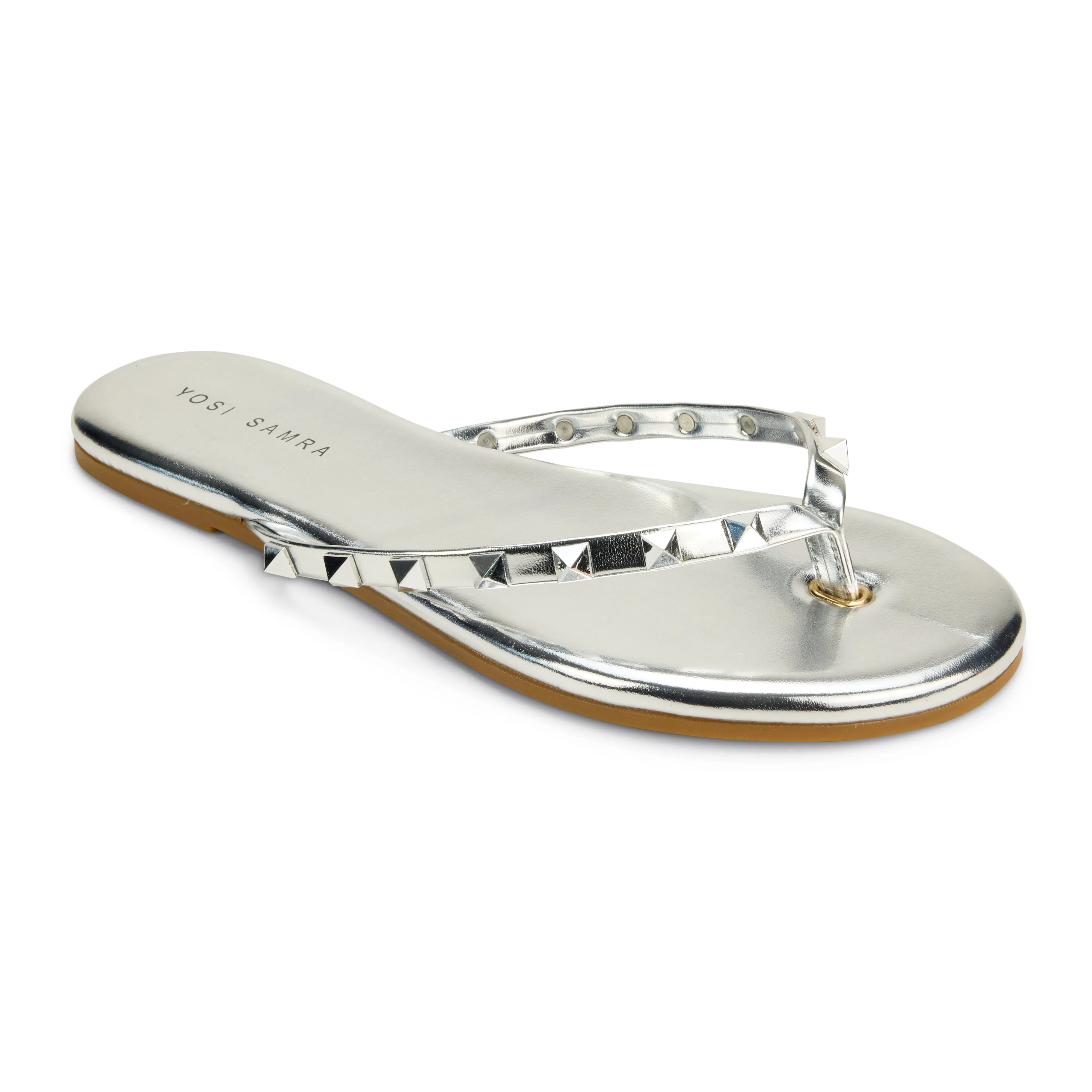Rivington Stud Flip Flop in Silver sold by Yosi Samra product image thumbnail 4
