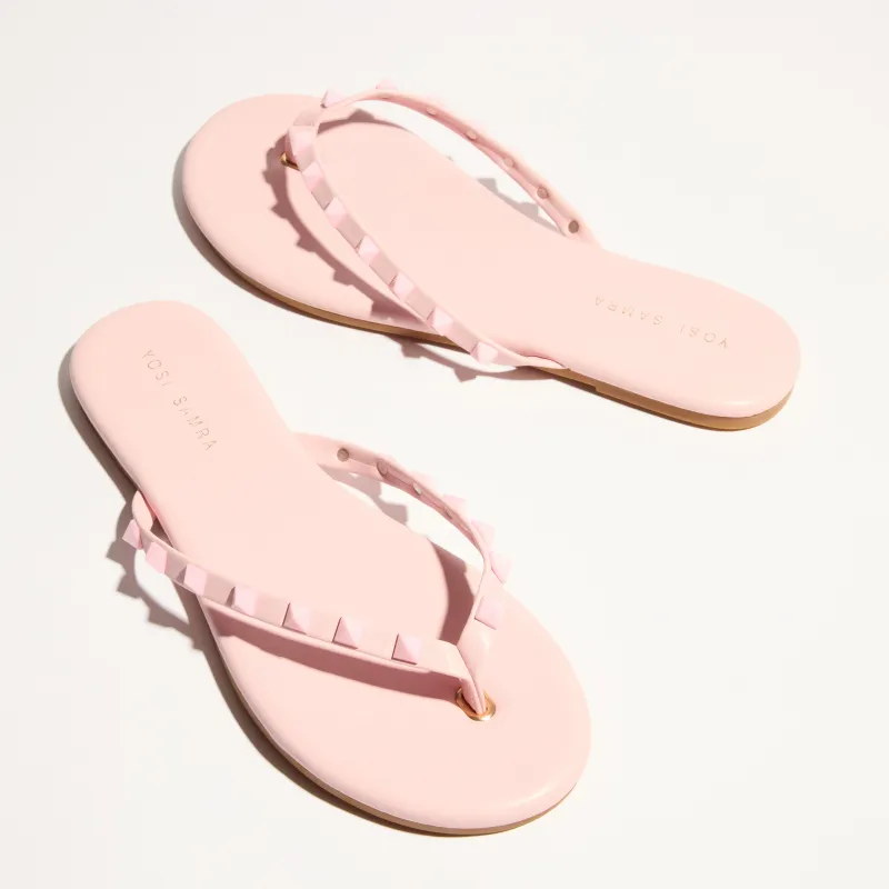 Rivington Stud Flip Flop in Ballet Pink sold by Yosi Samra