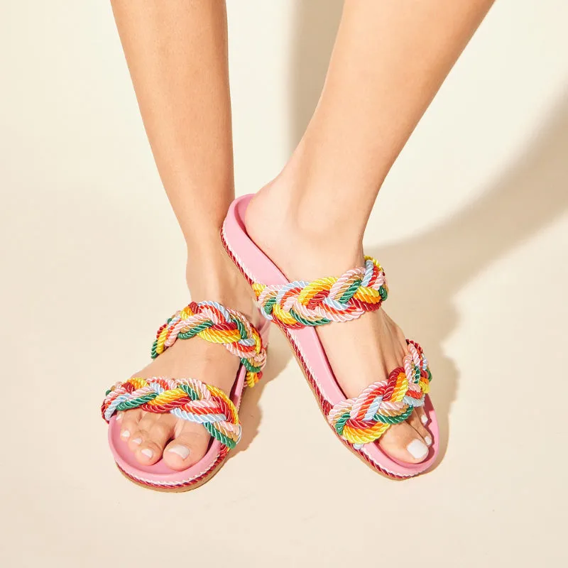 Michelle Footbed Sandal in Multicolor sold by Yosi Samra