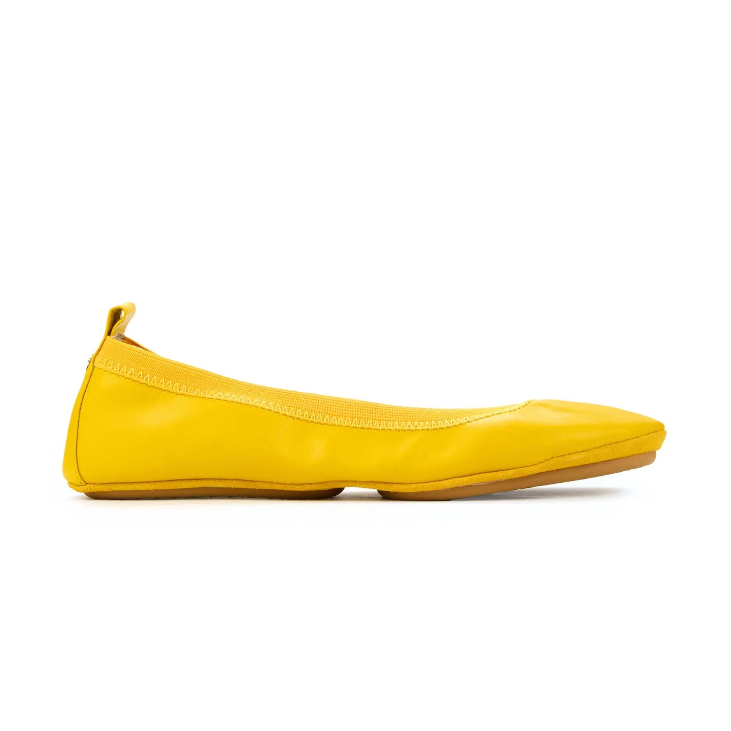 Samara Foldable Ballet Flat in Mustard Yellow Leather sold by Yosi Samra product image thumbnail 2