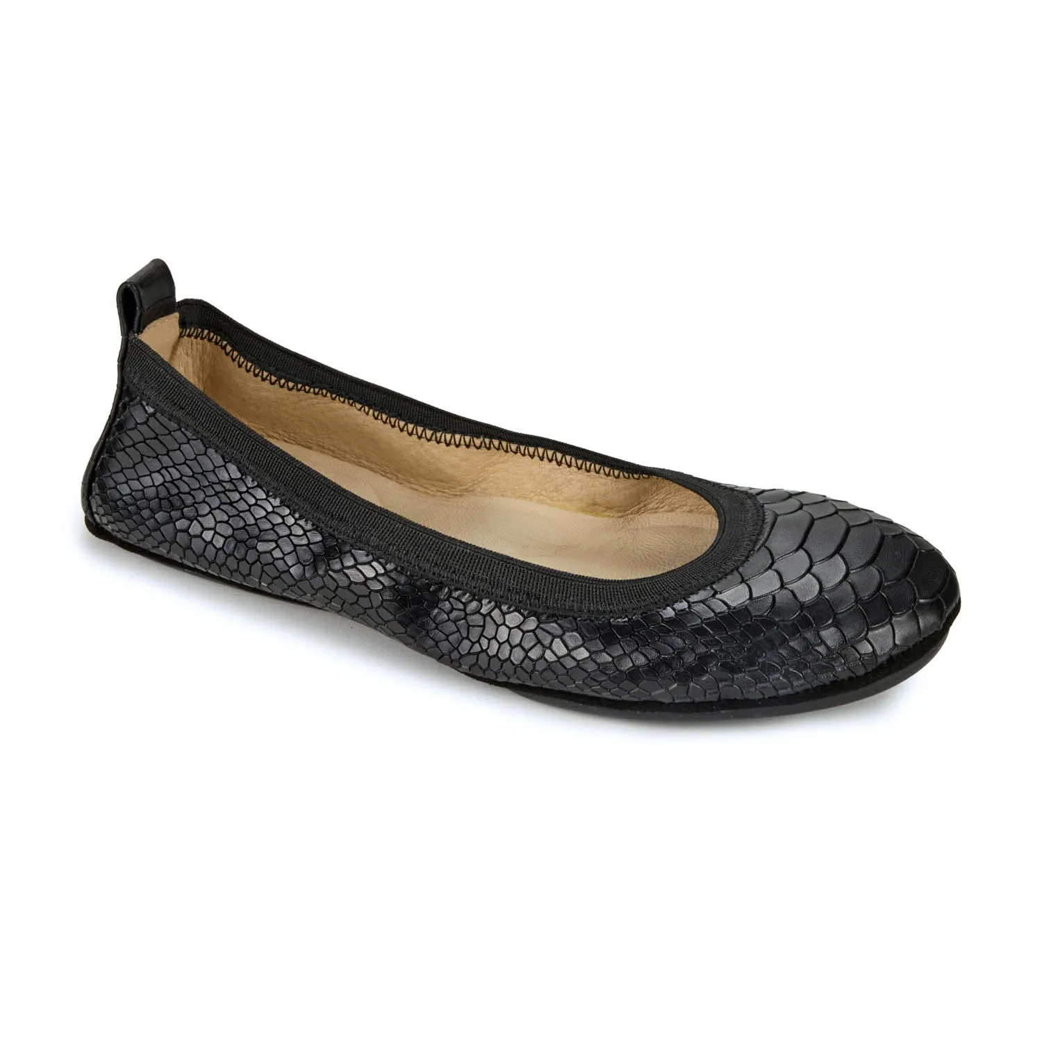 Samara Foldable Ballet Flat in Black Python sold by Yosi Samra product image thumbnail 2