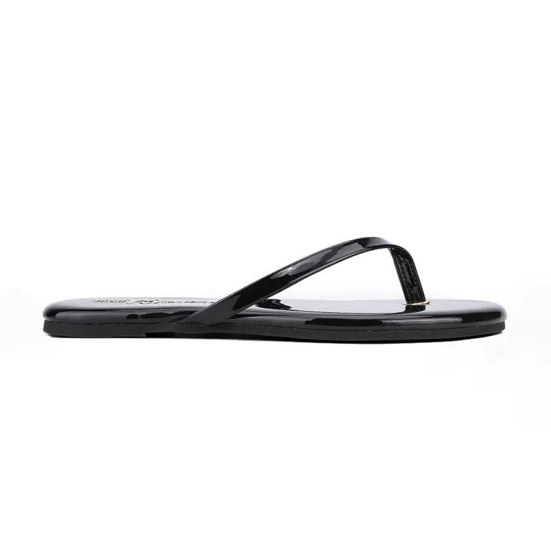 Rivington Flip Flop in Black Patent sold by Yosi Samra