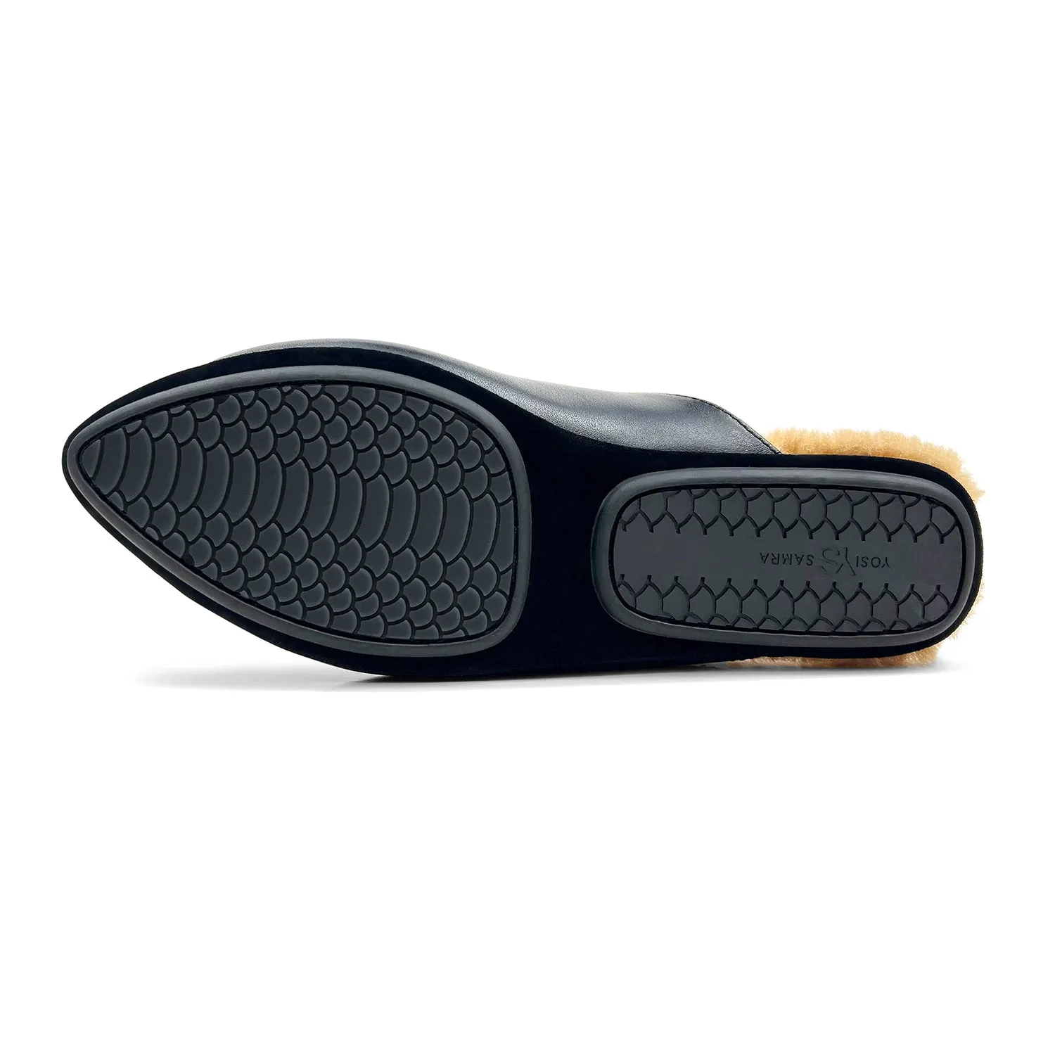 Valentina Slipper Mule in Black Leather sold by Yosi Samra product image thumbnail 5