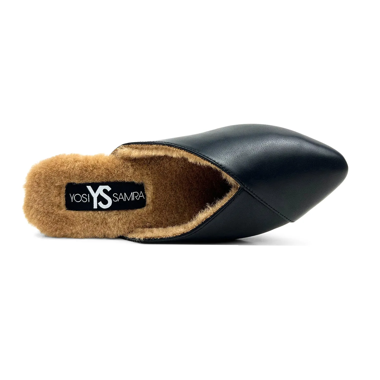 Valentina Slipper Mule in Black Leather sold by Yosi Samra product image thumbnail 4