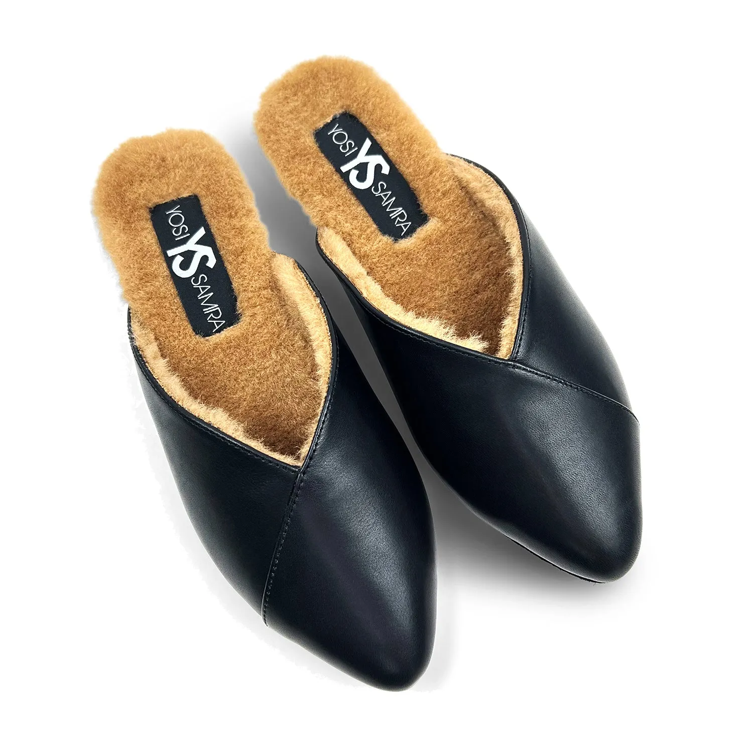 Valentina Slipper Mule in Black Leather sold by Yosi Samra product image thumbnail 3