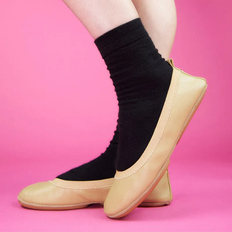 Samara Foldable Ballet Flat in Latte Leather sold by Yosi Samra product image thumbnail 3