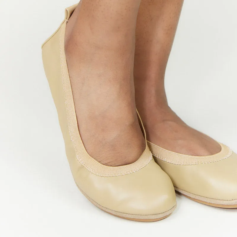 Samara Foldable Ballet Flat in Latte Leather sold by Yosi Samra product image thumbnail 2