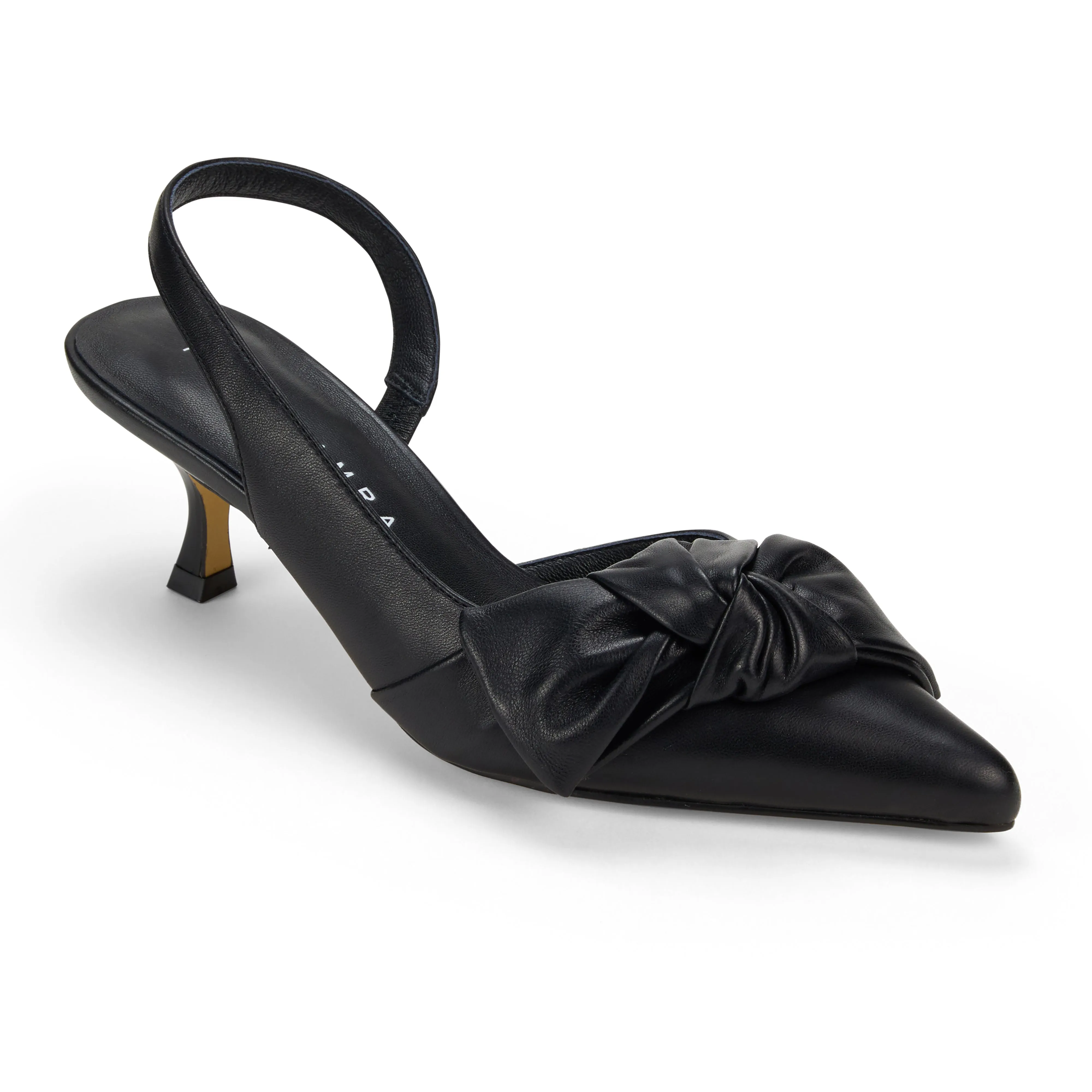 Kaleigh Bow Heel in Black Leather sold by Yosi Samra product image thumbnail 3