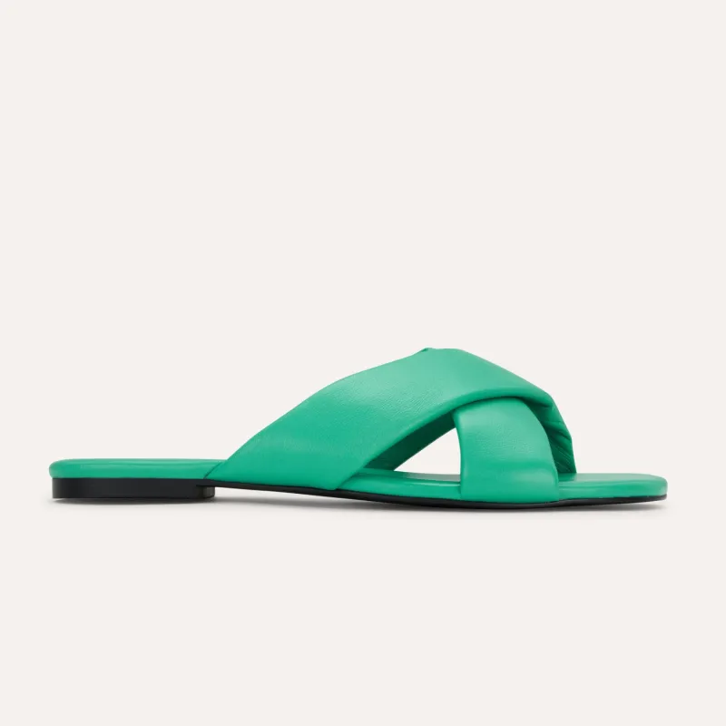 Delancey in Teal Leather made by Yosi Samra