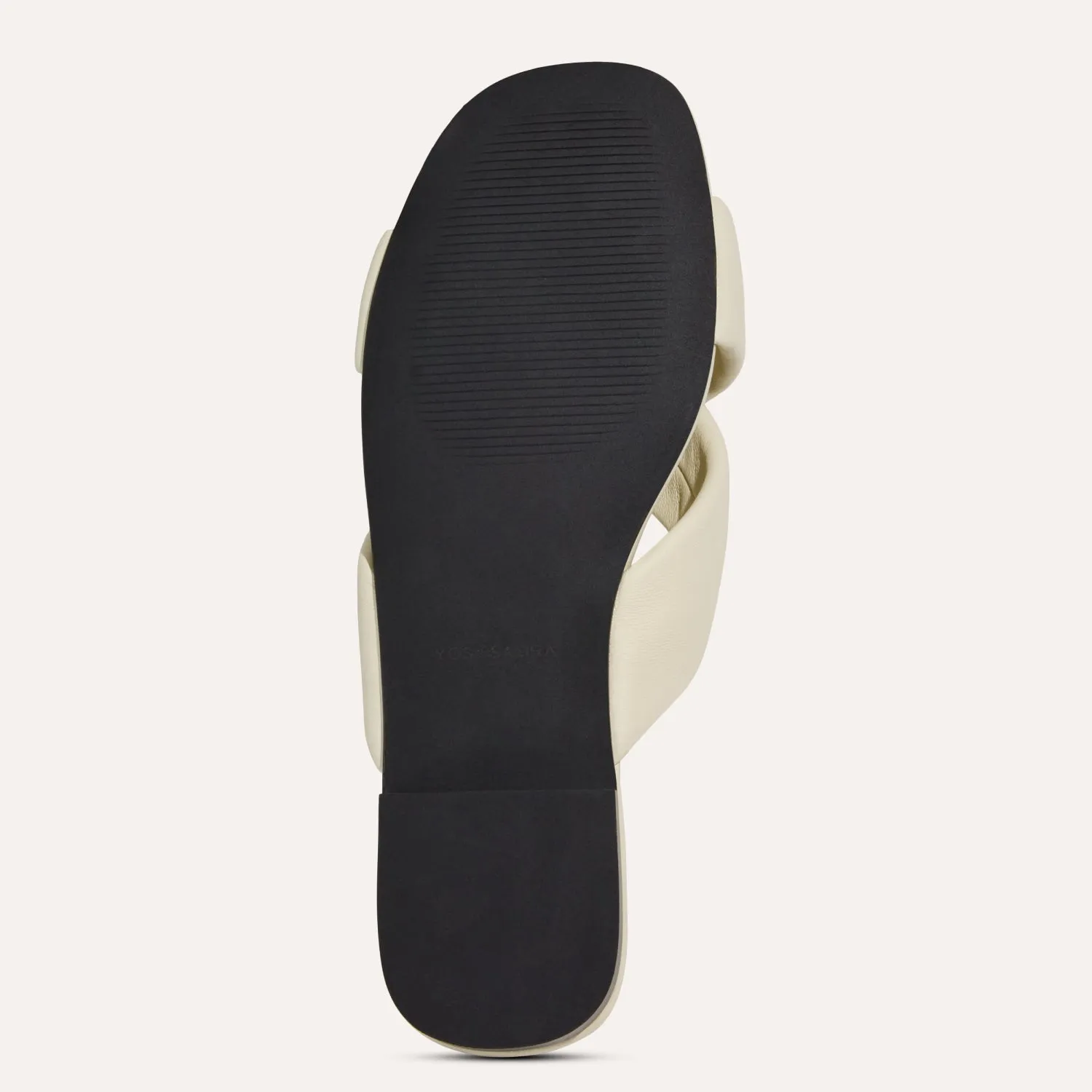 Delancey Slide Sandal in Cream Leather sold by Yosi Samra product image thumbnail 3