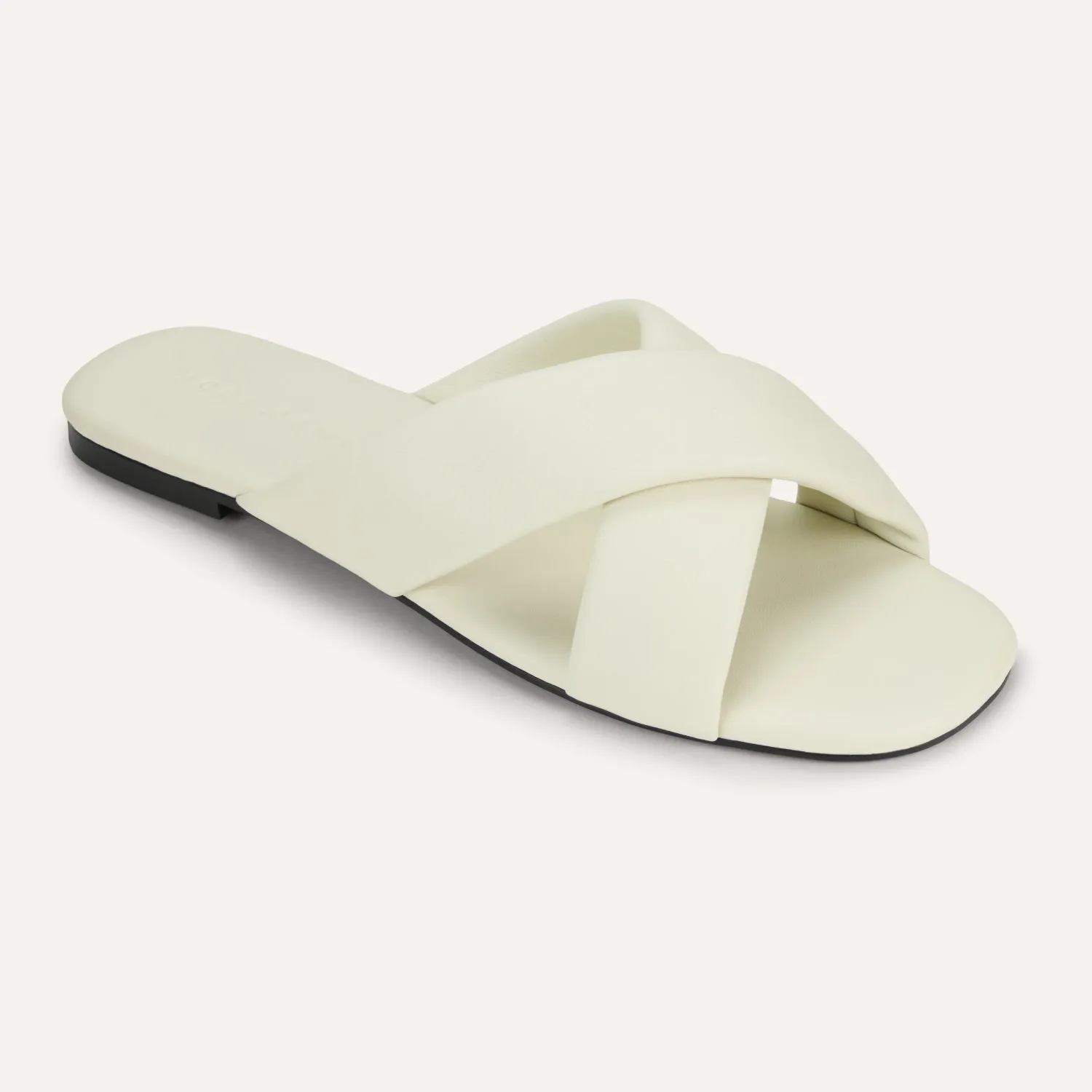 Delancey Slide Sandal in Cream Leather sold by Yosi Samra product image thumbnail 2