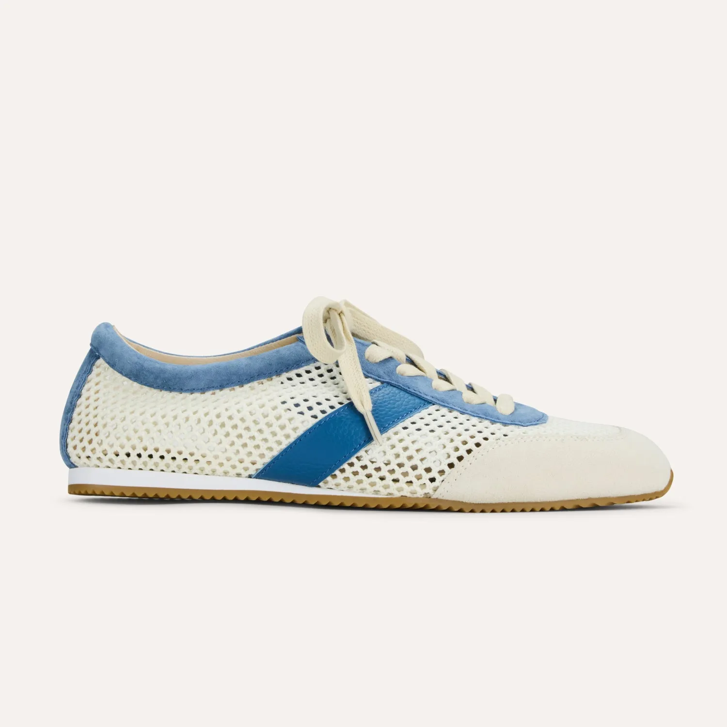 Kiah in Cream Mesh/Sky Blue Mesh Casual Sneaker for Women sold by Yosi Samra product image thumbnail 2