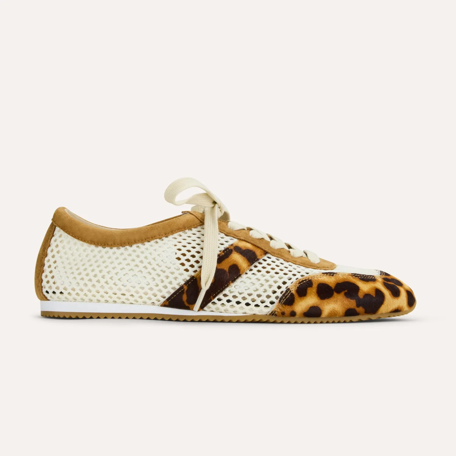Kiah in Leopard Calf Hair Mesh Casual Sneaker for Women sold by Yosi Samra product image thumbnail 2