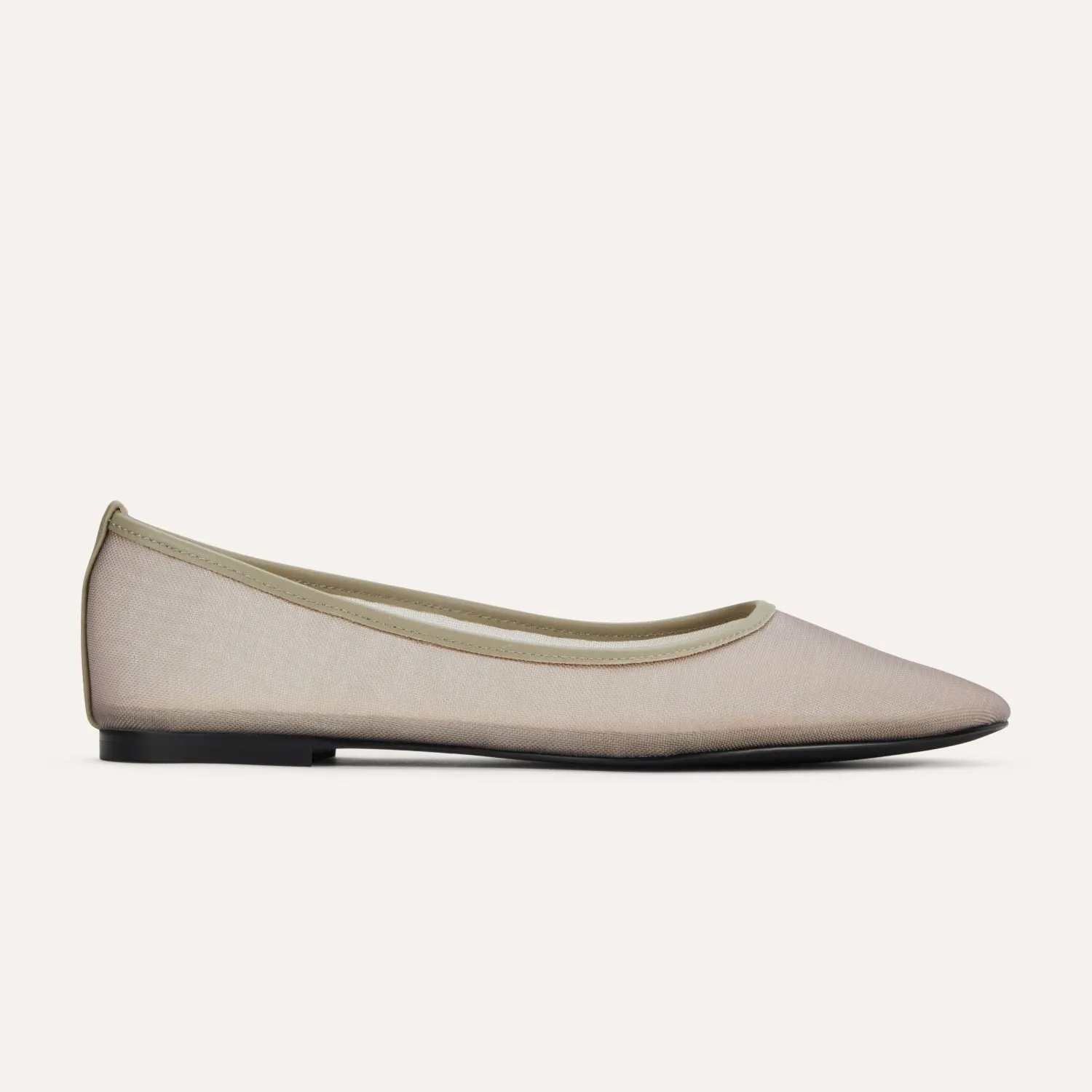 Sadie in Taupe Mesh Ballet Flat for Women sold by Yosi Samra product image thumbnail 2