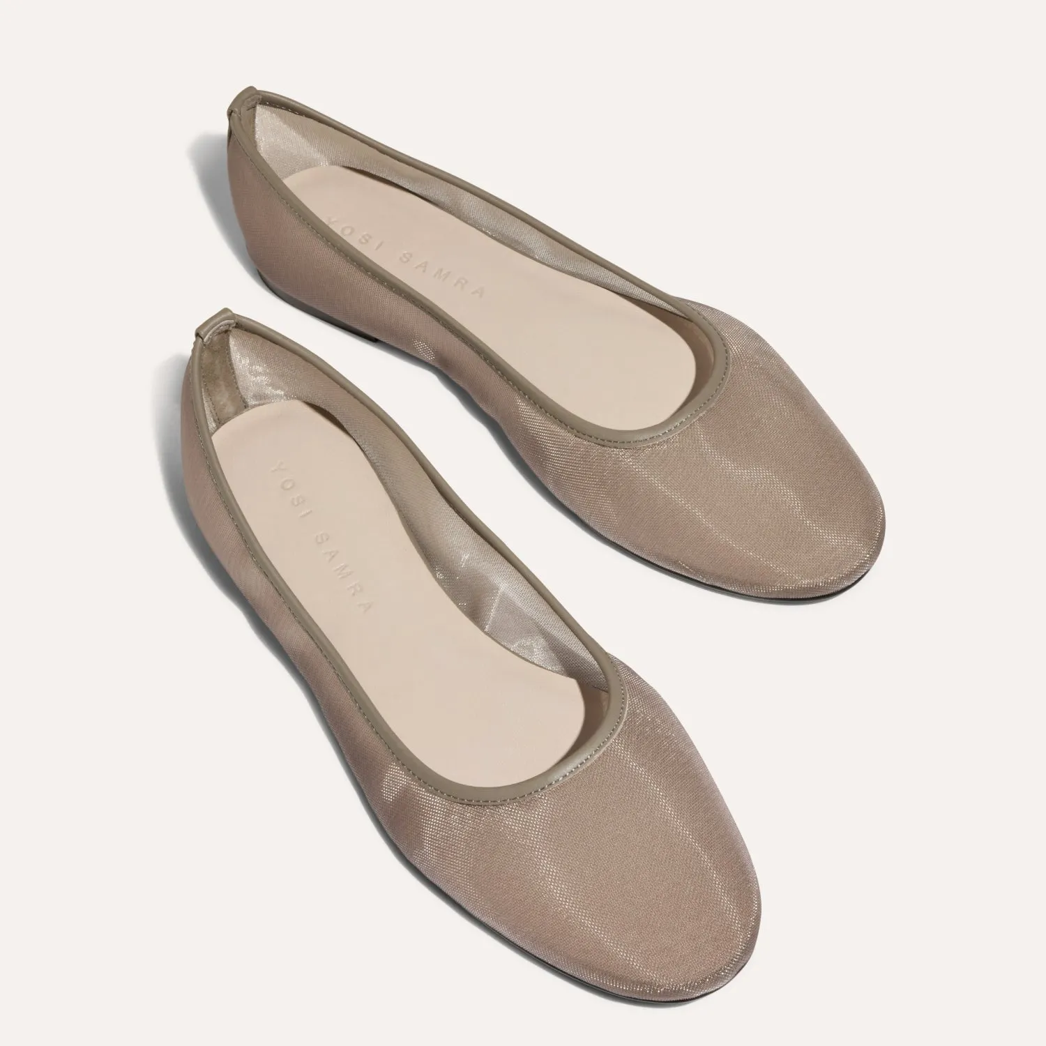Sadie in Taupe Mesh Ballet Flat for Women sold by Yosi Samra product image thumbnail 3