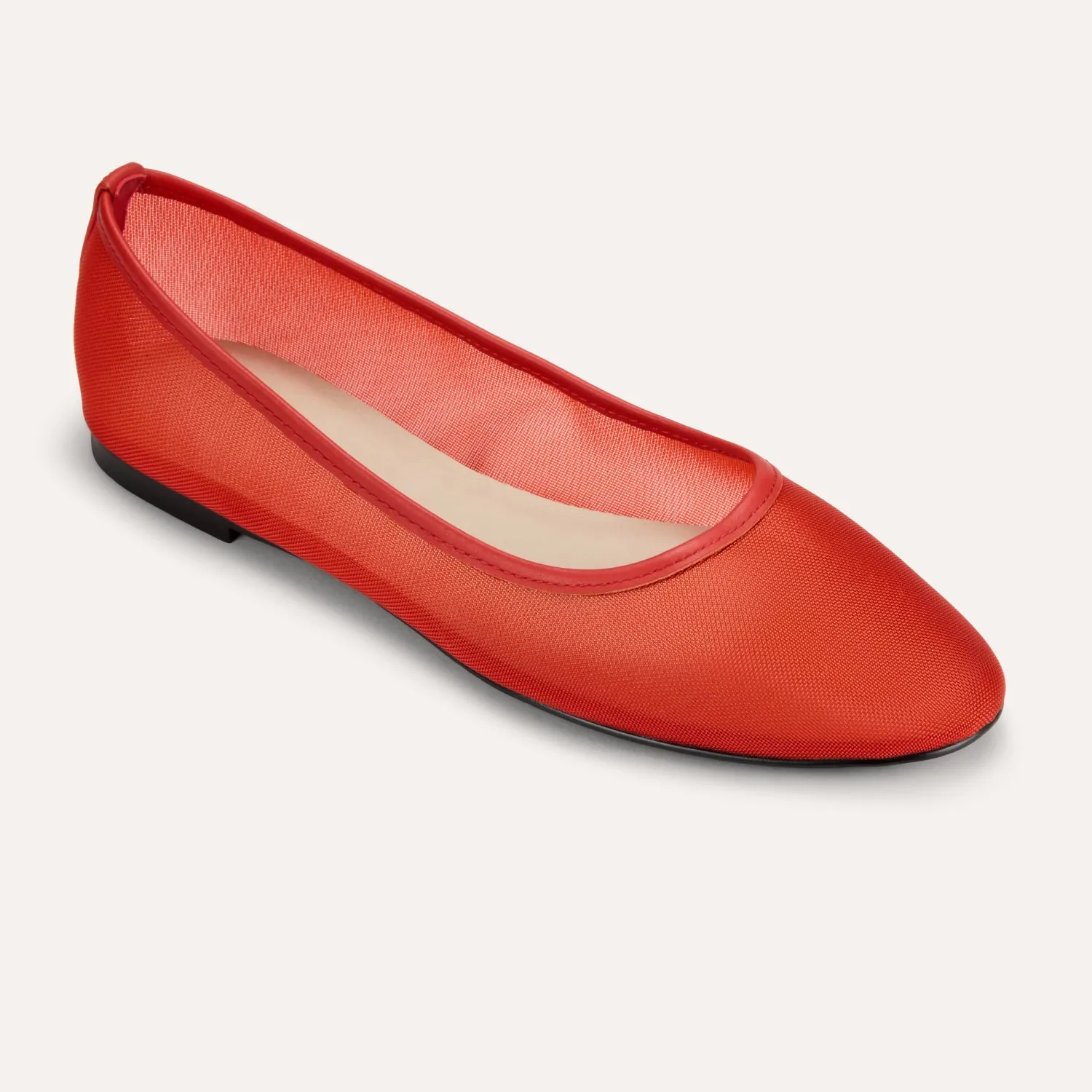 Sadie in Red Mesh Ballet Flat for Women sold by Yosi Samra