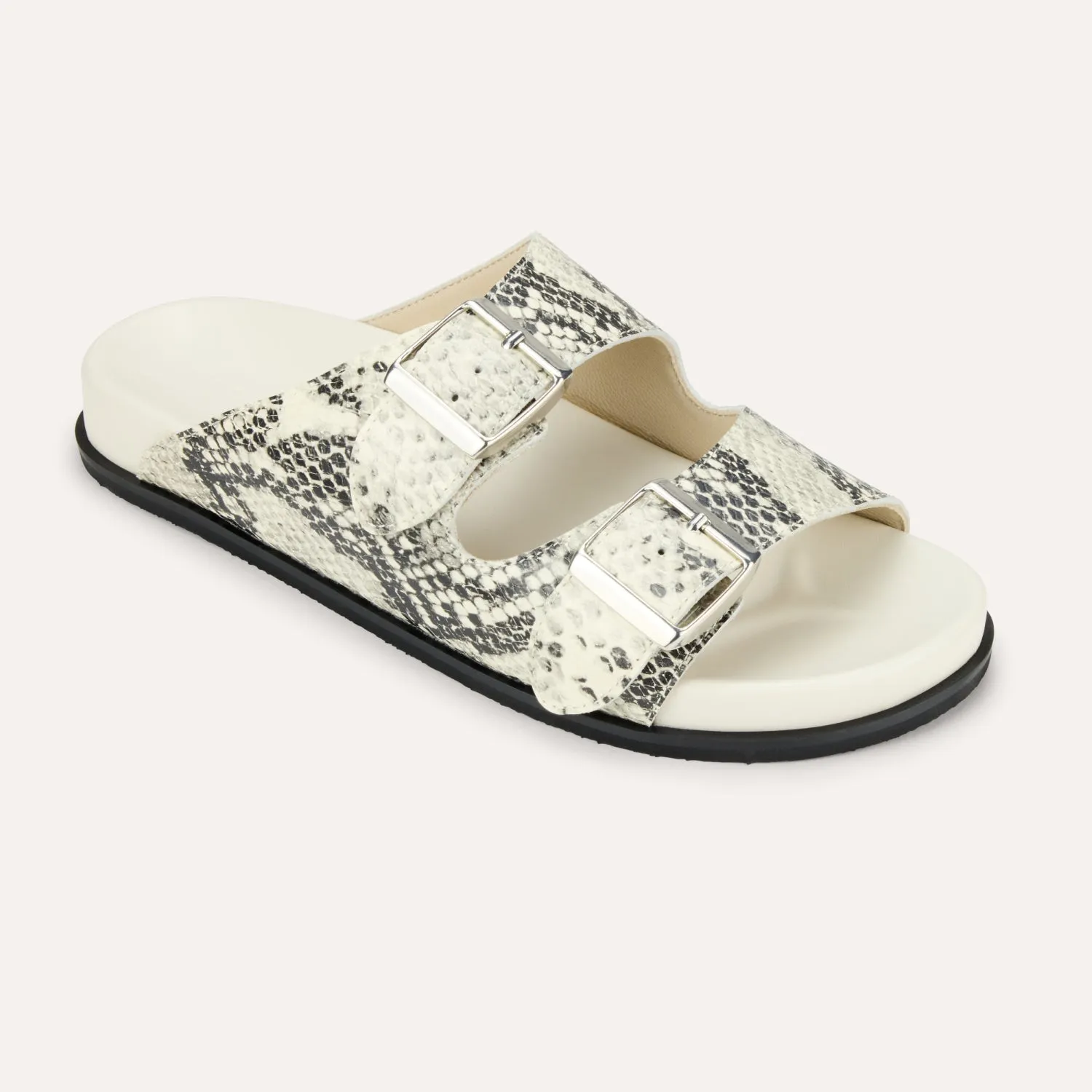Maya in Snake Leather Slide Sandal for Women sold by Yosi Samra