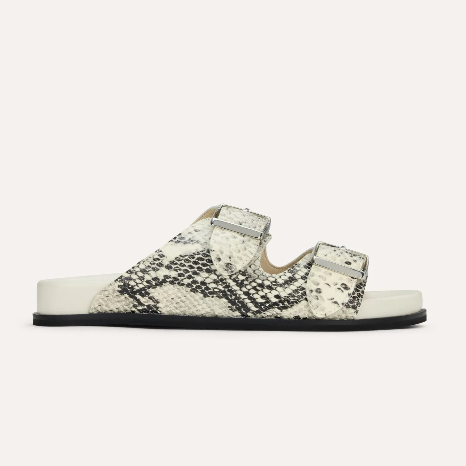 Maya in Snake Leather Slide Sandal for Women sold by Yosi Samra product image thumbnail 2