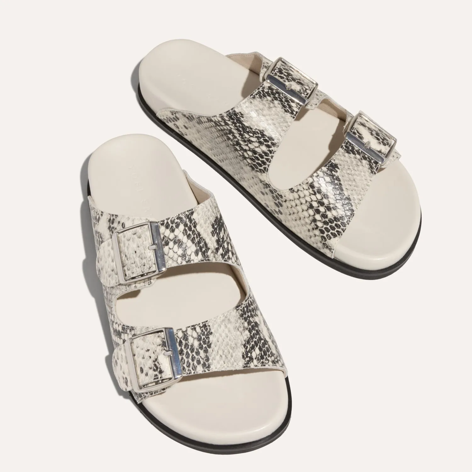 Maya in Snake Leather Slide Sandal for Women sold by Yosi Samra product image thumbnail 4