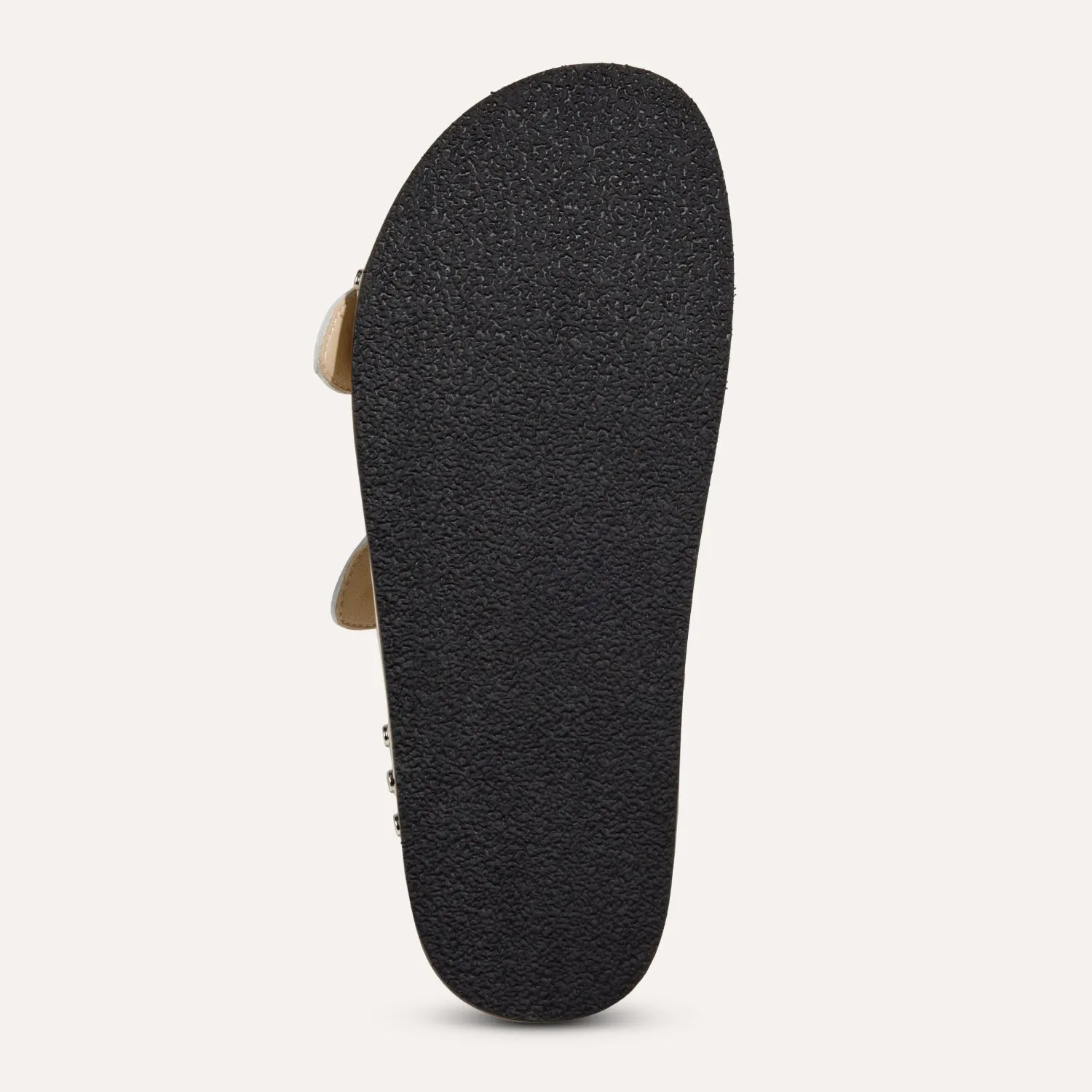 Maya Stud in Cream Leather Slide Sandal for Women sold by Yosi Samra product image thumbnail 3