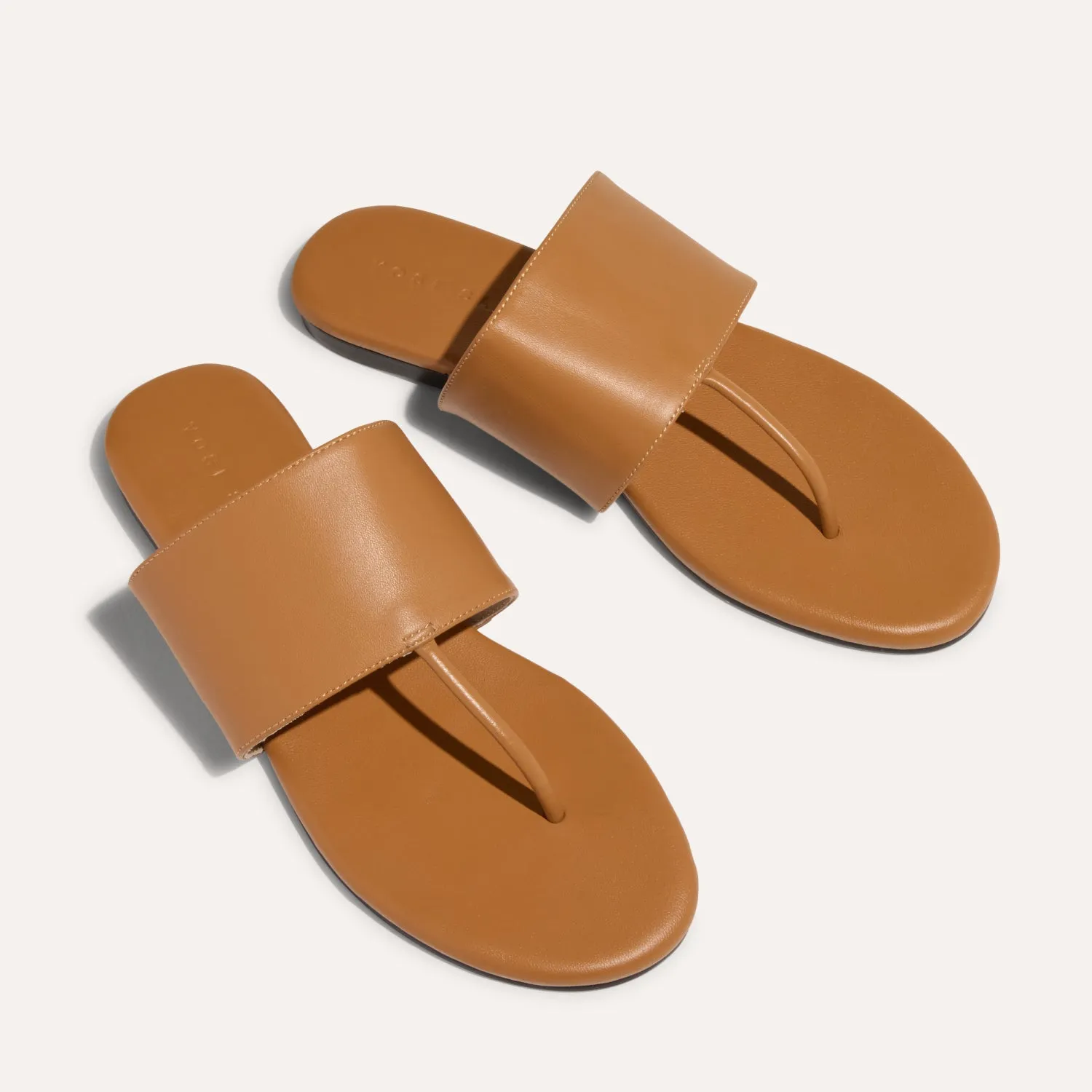 Ella in Whiskey Leather Thong Sandal for Women sold by Yosi Samra product image thumbnail 4