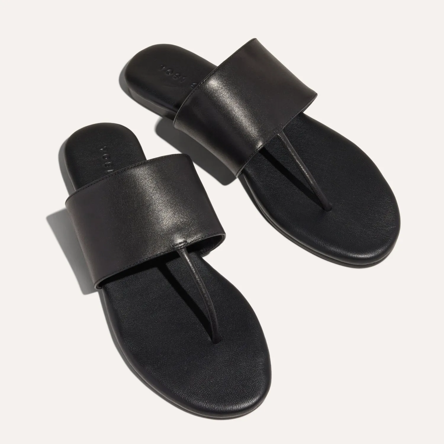 Ella in Black Leather Thong Sandal for Women sold by Yosi Samra product image thumbnail 4