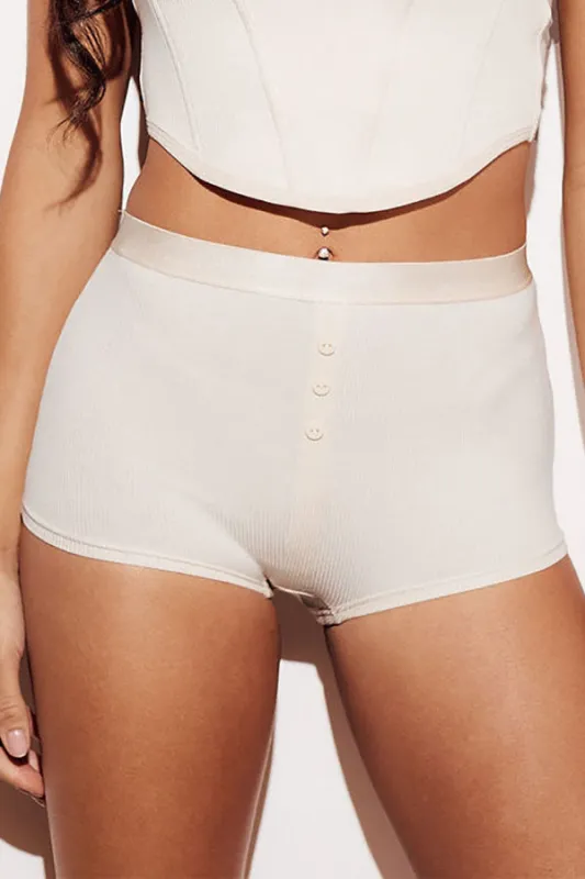 Ribbed Soft Button Boyshort sold by Youmita