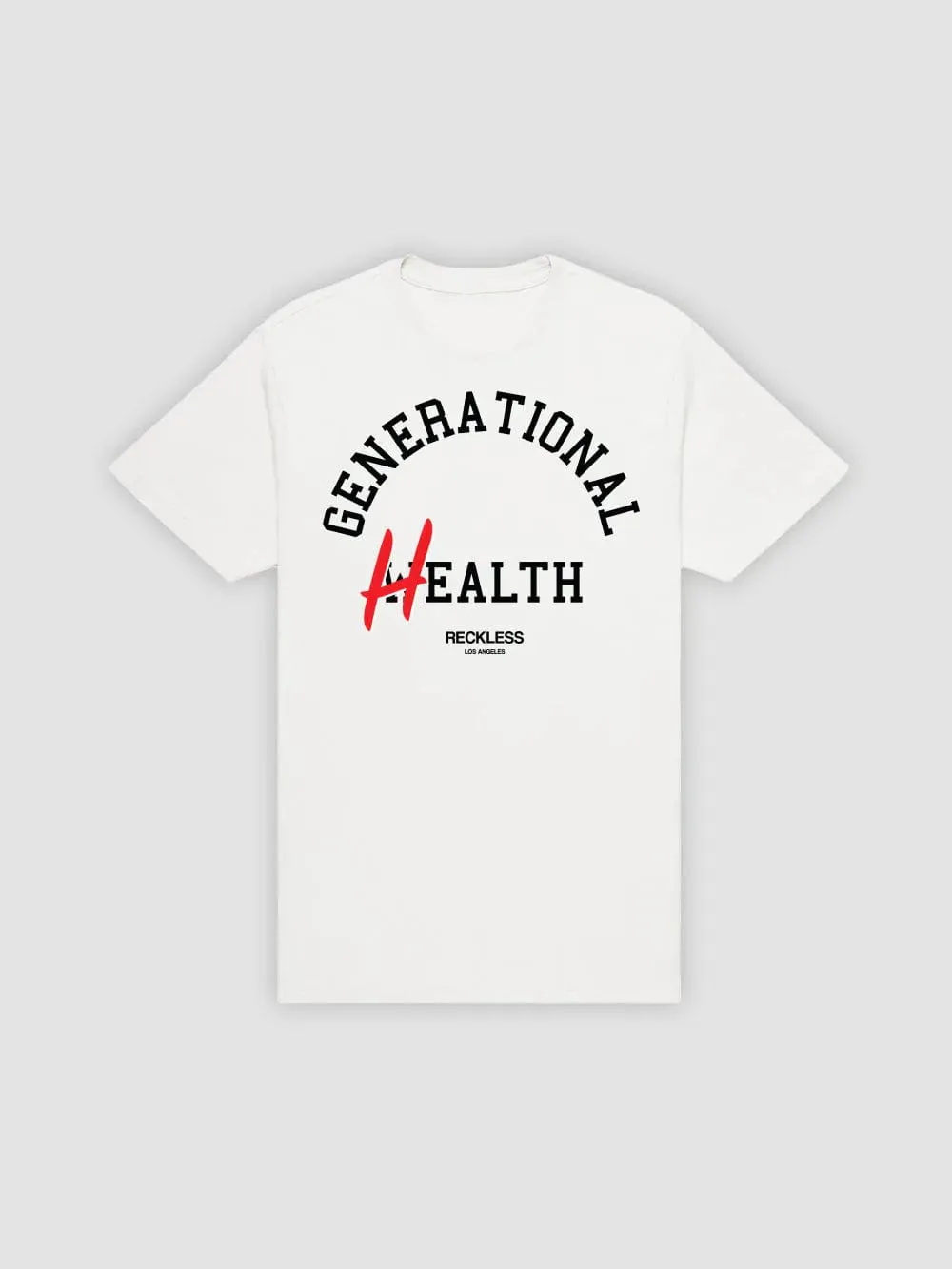 Generational Health Tee - White sold by Young & Reckless