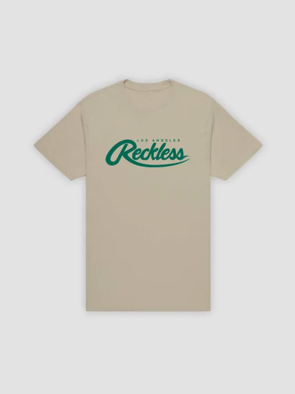 Big R Script Tee - Sand sold by Young & Reckless