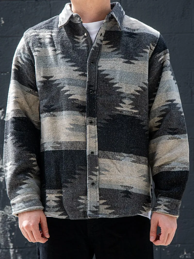 Dakota Fleece Overshirt - Granite sold by Young & Reckless