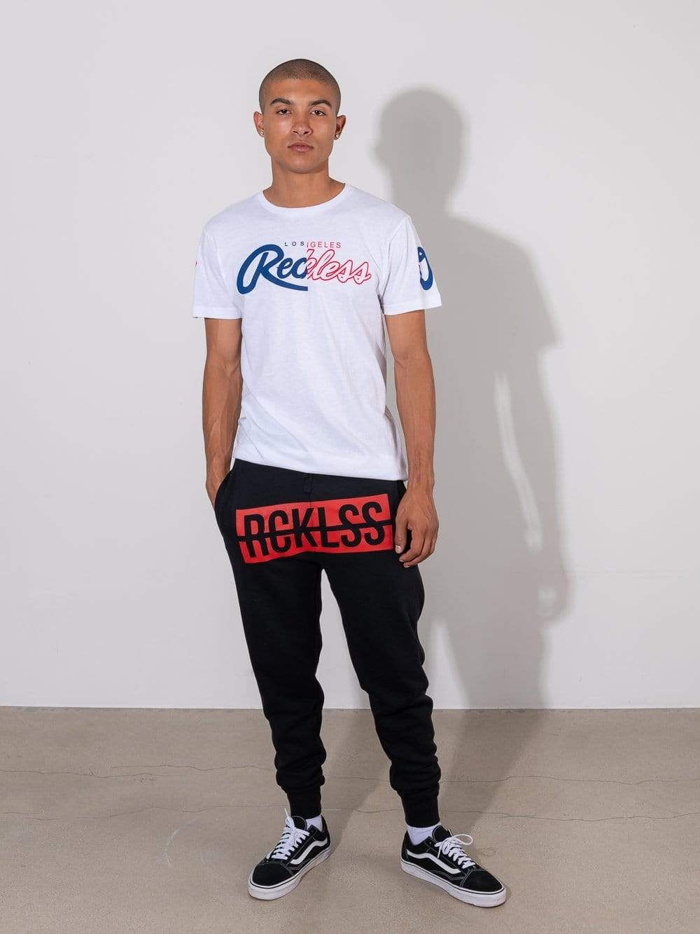 Strike Box Sweatpants - Black sold by Young & Reckless product image thumbnail 3