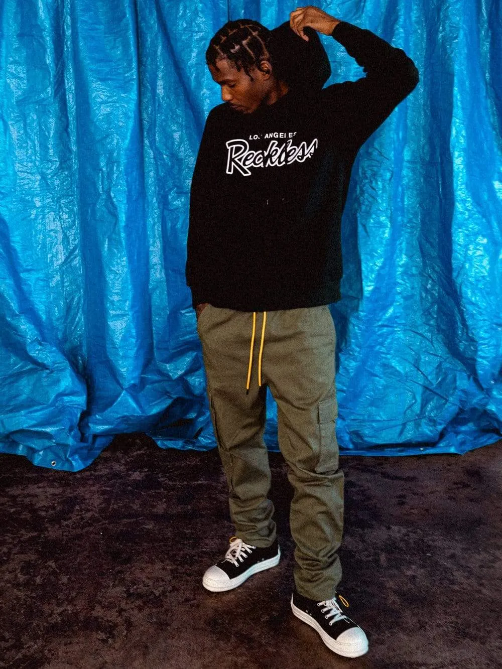 OG Reckless Outline Hoodie - Black sold by Young & Reckless product image thumbnail 2