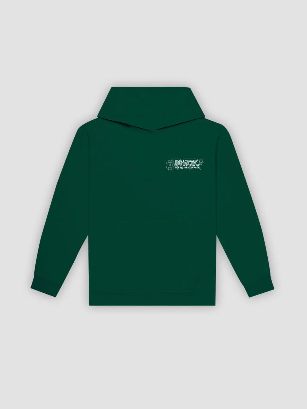 World Tour Hoodie - Forest Green sold by Young & Reckless product image thumbnail 2