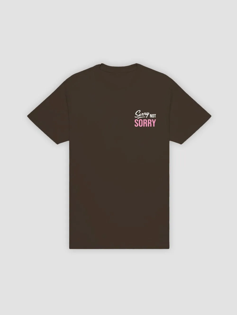 Not Sorry Tee - Dark Chocolate sold by Young & Reckless product image thumbnail 2