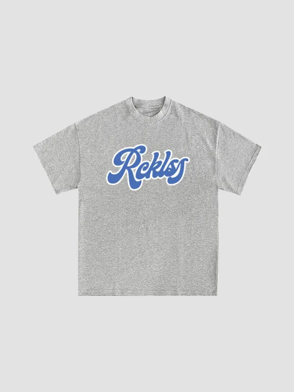 Groovy Tee - Heather Grey sold by Young & Reckless
