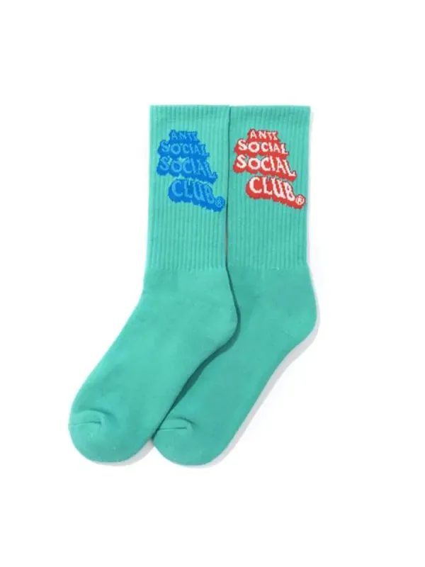 Anti Social Social Club Pop Up Socks - Green sold by Young & Reckless
