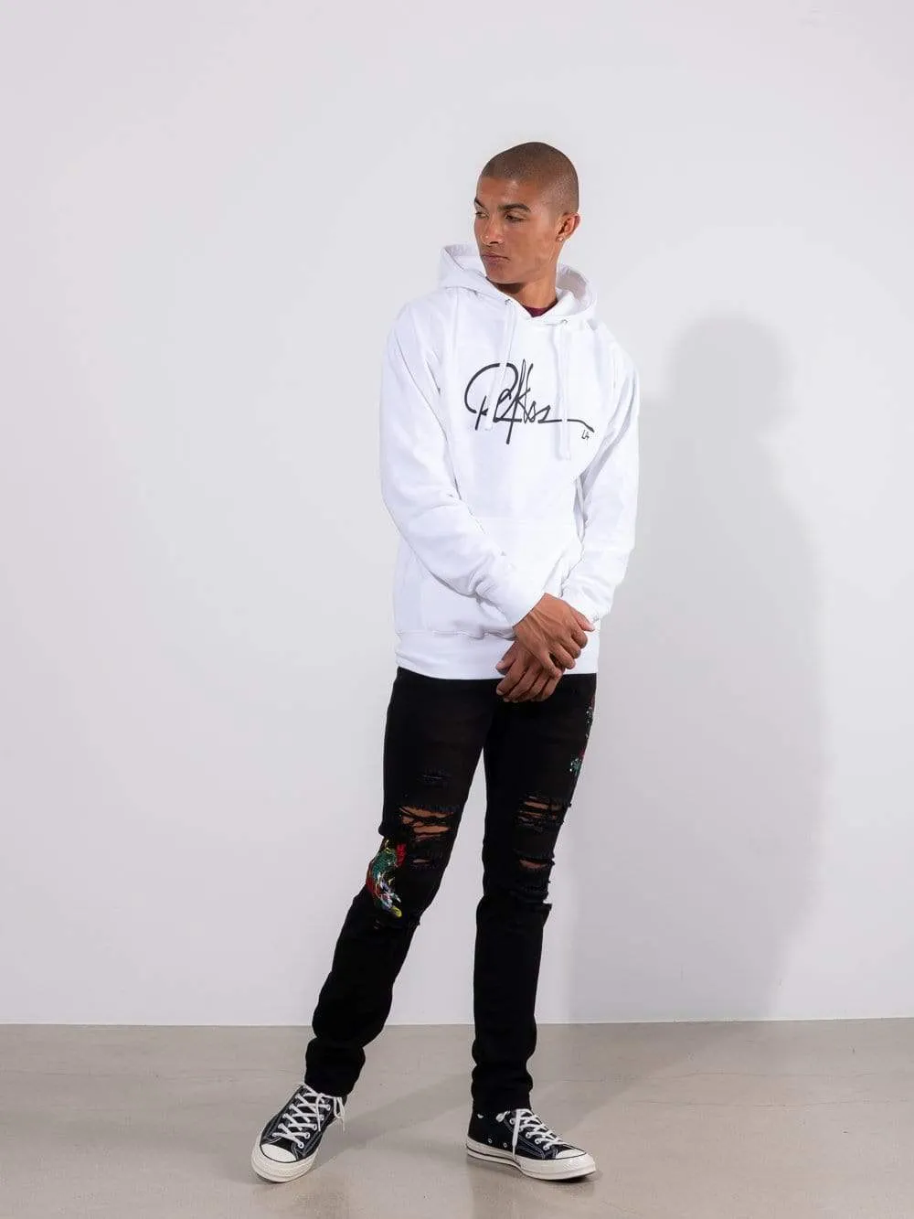 Signature Hoodie - White sold by Young & Reckless