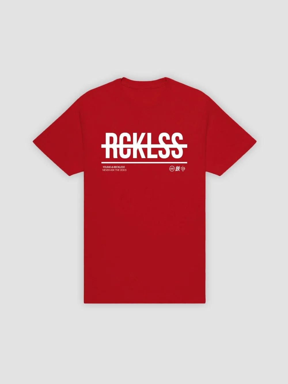 Strike Thru Tee - Red sold by Young & Reckless