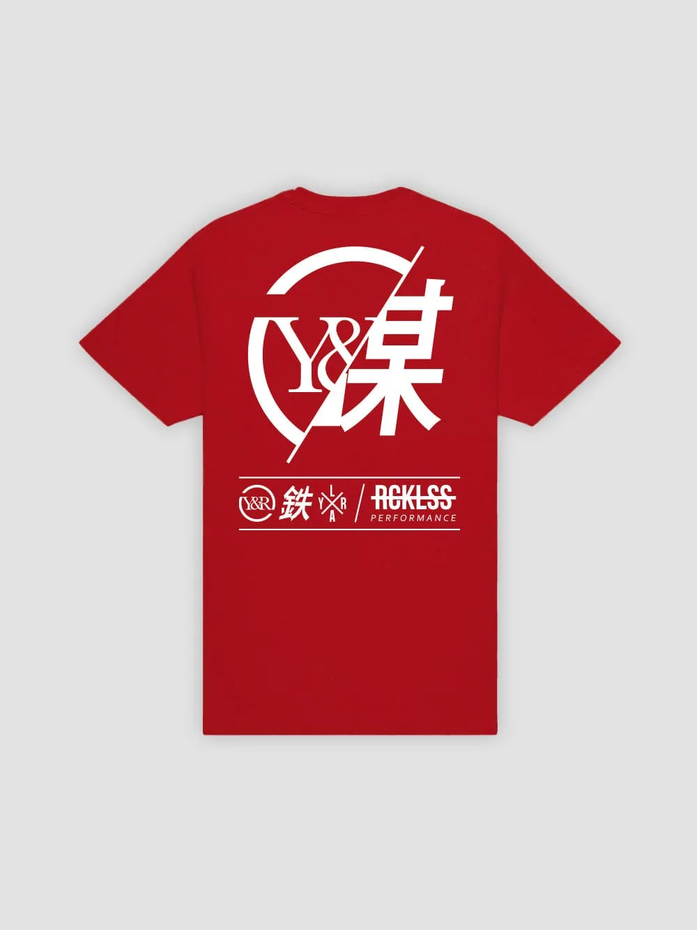 Strike Thru Tee - Red sold by Young & Reckless product image thumbnail 2