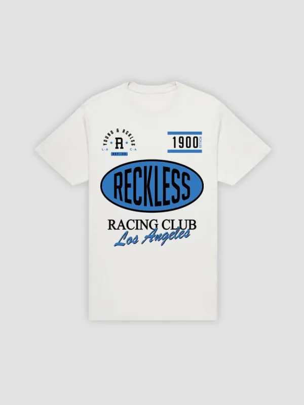 Racing Club Tee - White sold by Young & Reckless