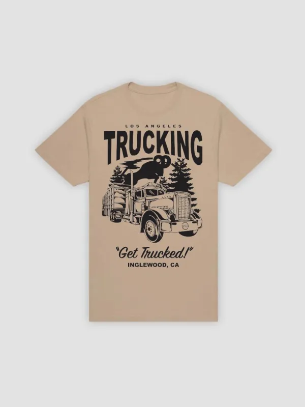 Get Trucked Tee - Sand sold by Young & Reckless