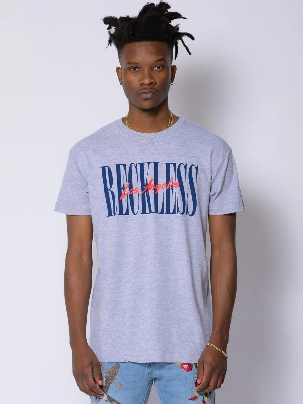 LA Vintage Tee - Heather Grey sold by Young & Reckless