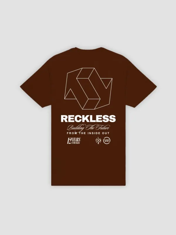 Building The Future Tee - Brown sold by Young & Reckless