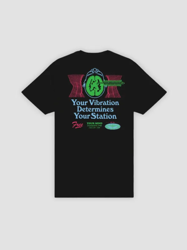 Vibrations Tee - Black sold by Young & Reckless