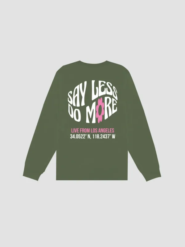 Union Long Sleeve - Military Green sold by Young & Reckless