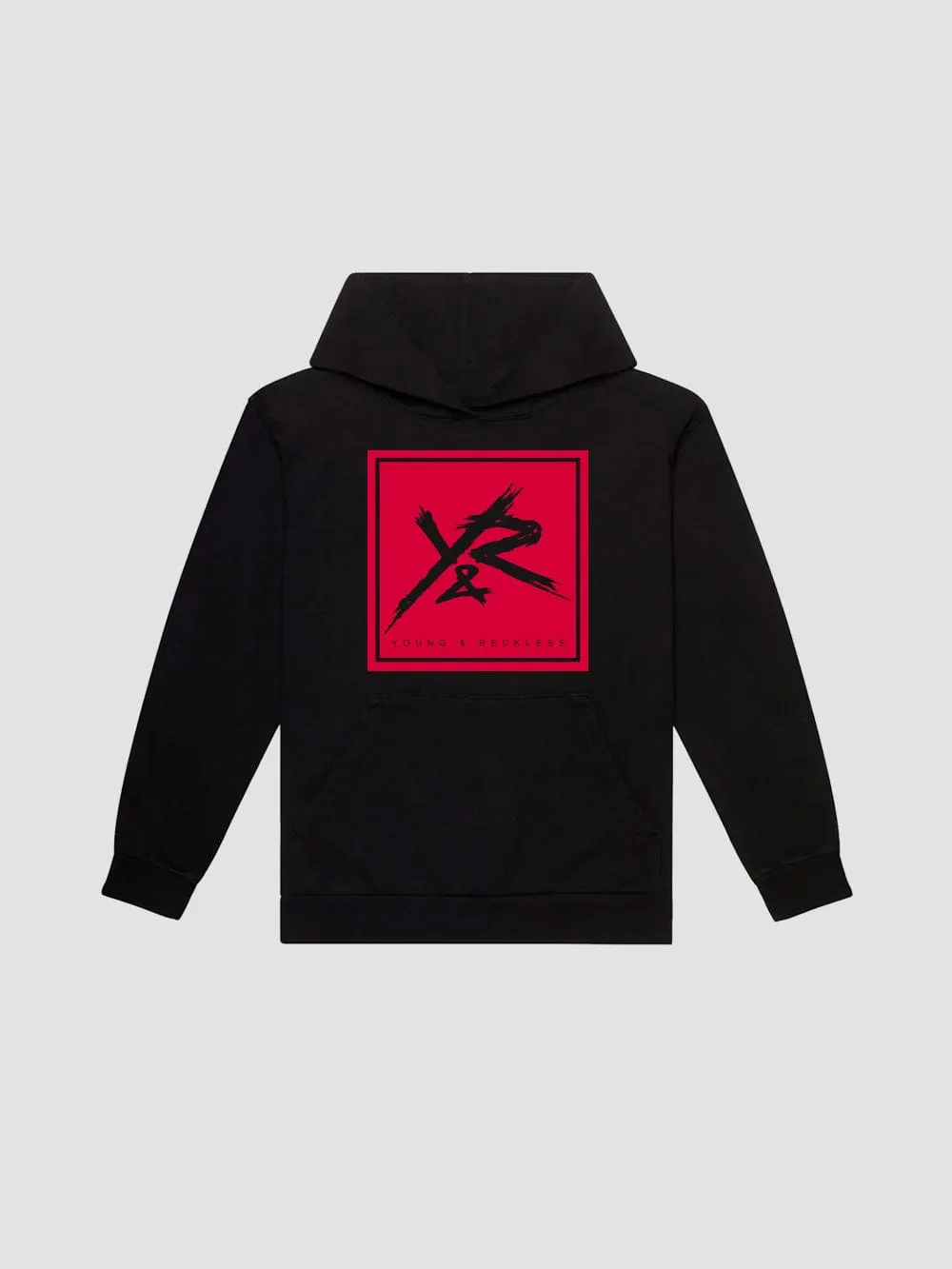 Square Logo Hoodie - Black sold by Young & Reckless